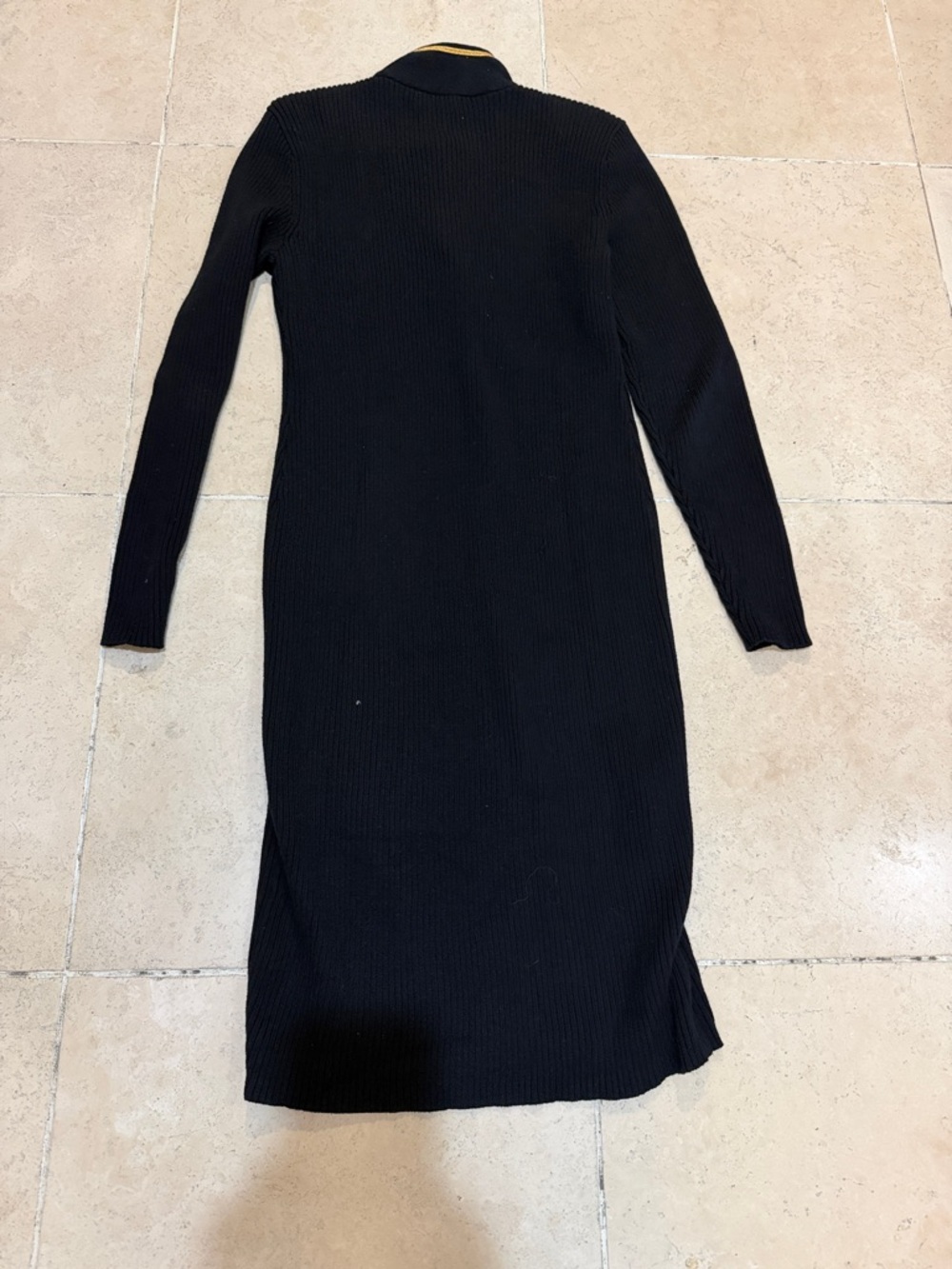 Vintage Lauren Ralph Lauren Military Style Double Breast Bib Front Ribbed Knit - Picture 5 of 8